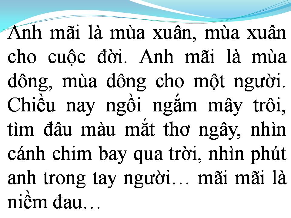 Lời bài hát MÃI LÀ NIỀM ĐAU