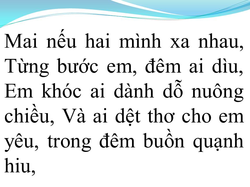 Lời bài hát MAI LỠ HAI MÌNH XA NHAU