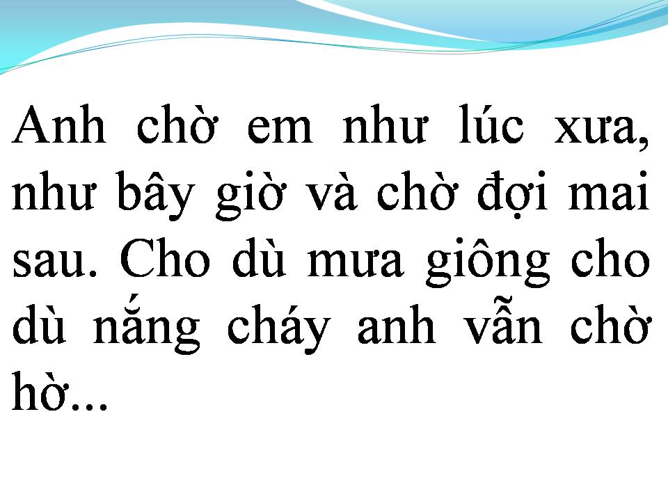 Lời bài hát MÃI MÃI MỘT TÌNH YÊU