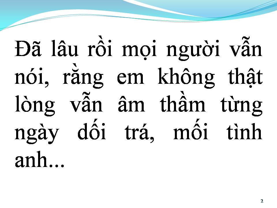 Lời bài hát MÃI YÊU NGƯỜI THÔI