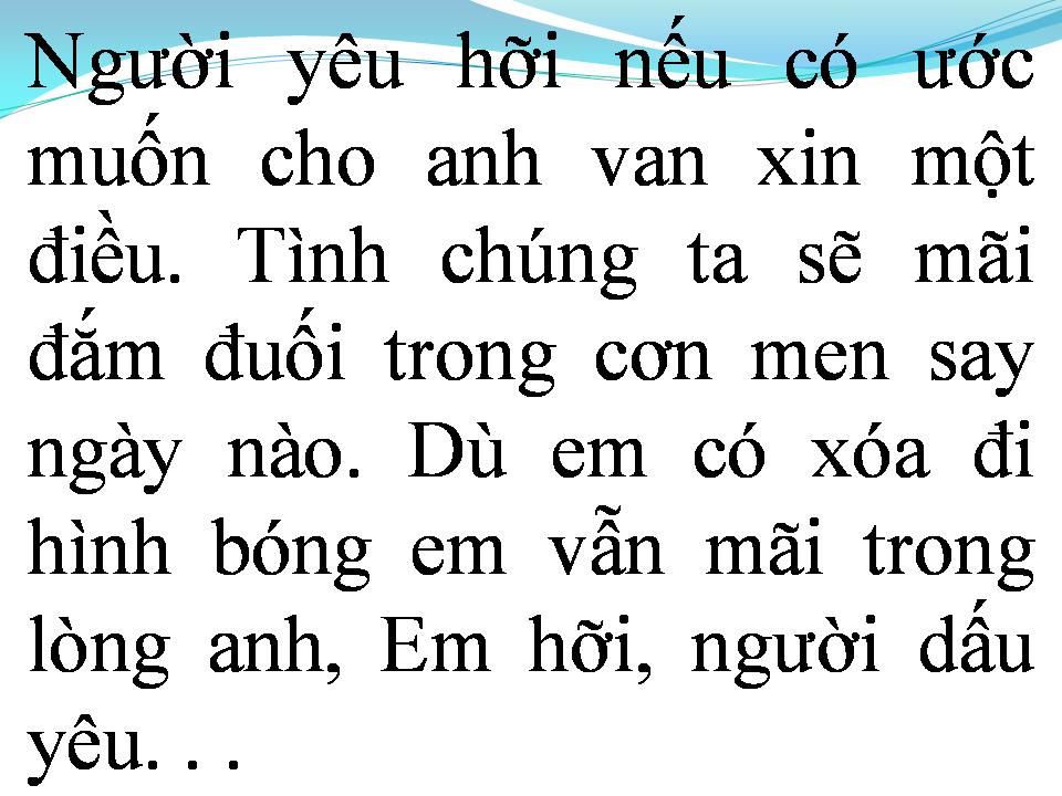 Lời bài hát MÃI YÊU RIÊNG EM