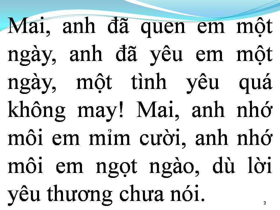 Lời bài hát MAI