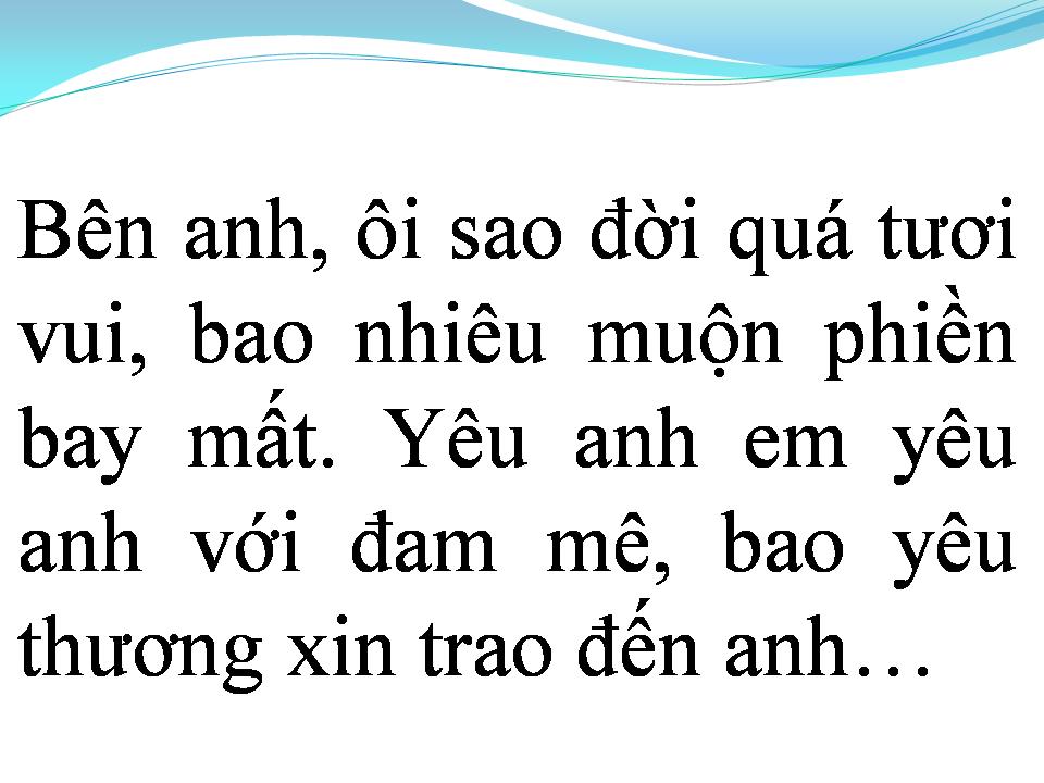 Lời bài hát MANDOLAY