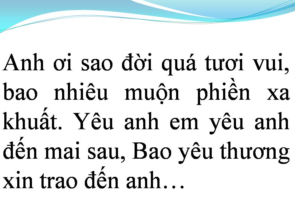 Lời bài hát MANDOLAY