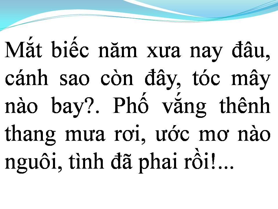 Lời bài hát MẮT BIẾC
