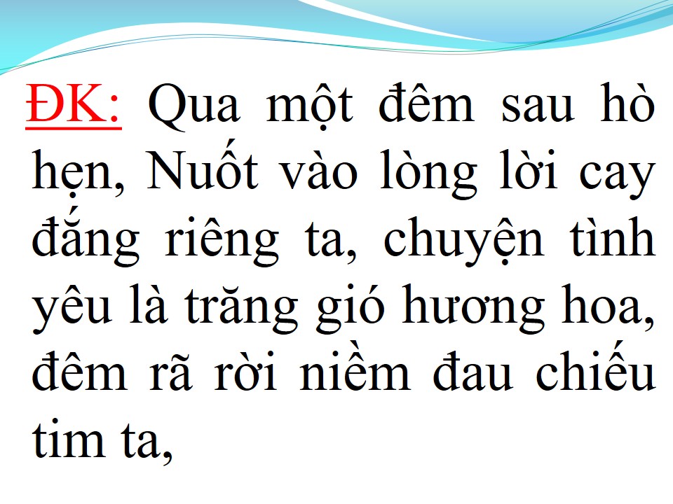 Lời bài hát MẬT ĐẮNG TÌNH YÊU