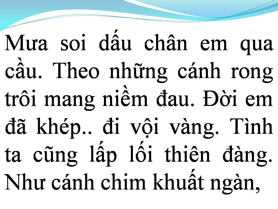 Lời bài hát MẮT LỆ CHO NGƯỜI