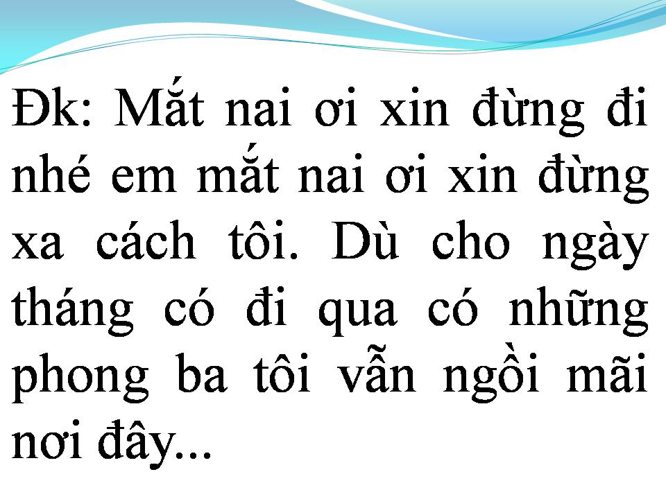 Lời bài hát MẮT NAI CHACHACHA
