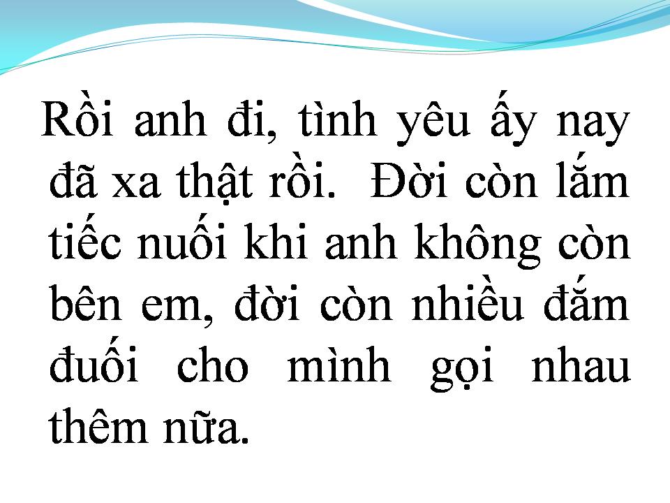 Lời bài hát MẤT NHAU
