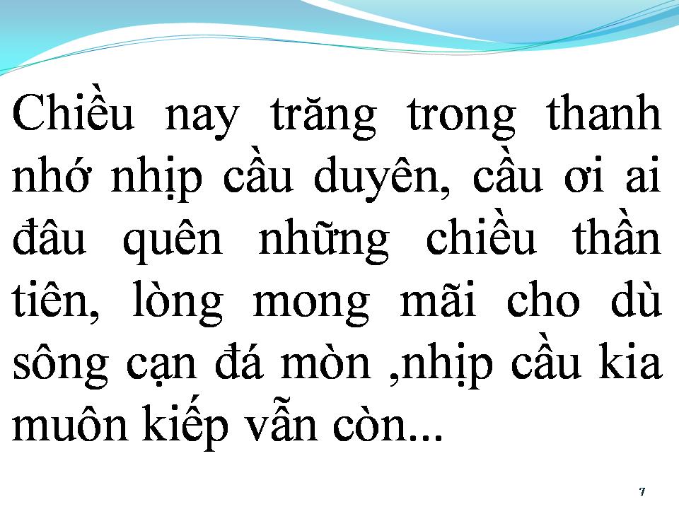 Lời bài hát MẤY NHỊP CẦU TRE