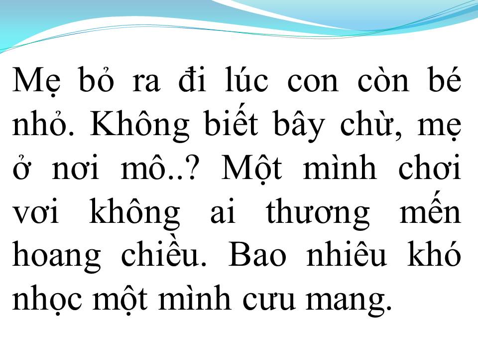 Lời bài hát MẸ