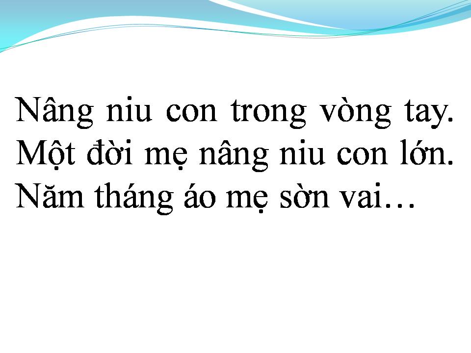 Lời bài hát MẸ DẤU YÊU