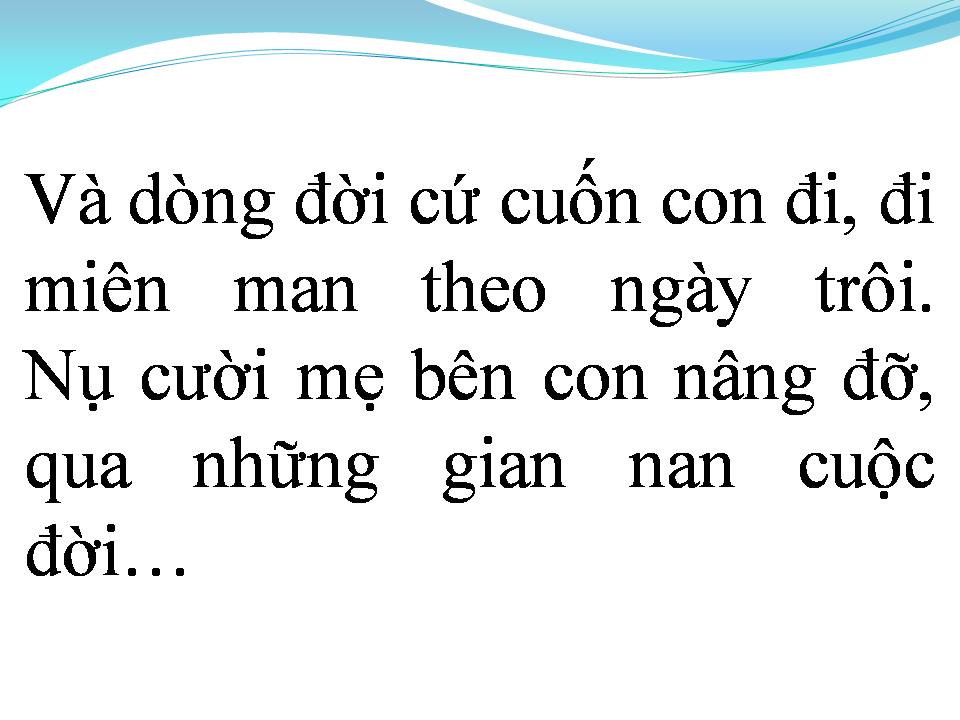 Lời bài hát MẸ DẤU YÊU