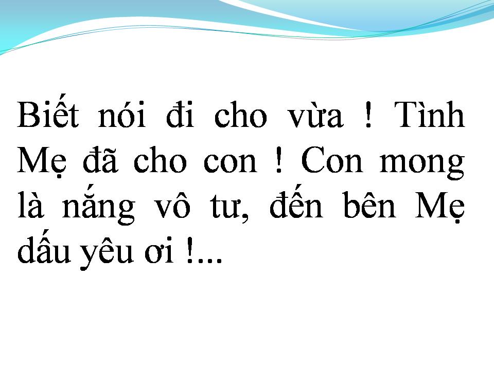Lời bài hát MẸ DẤU YÊU