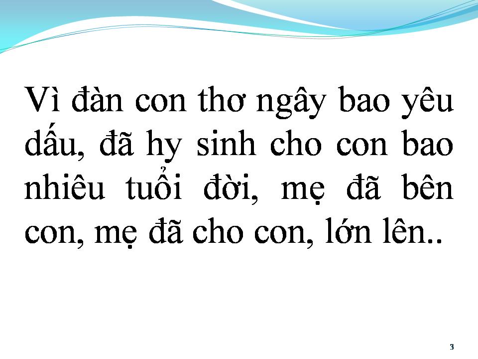 Lời bài hát MẸ YÊU