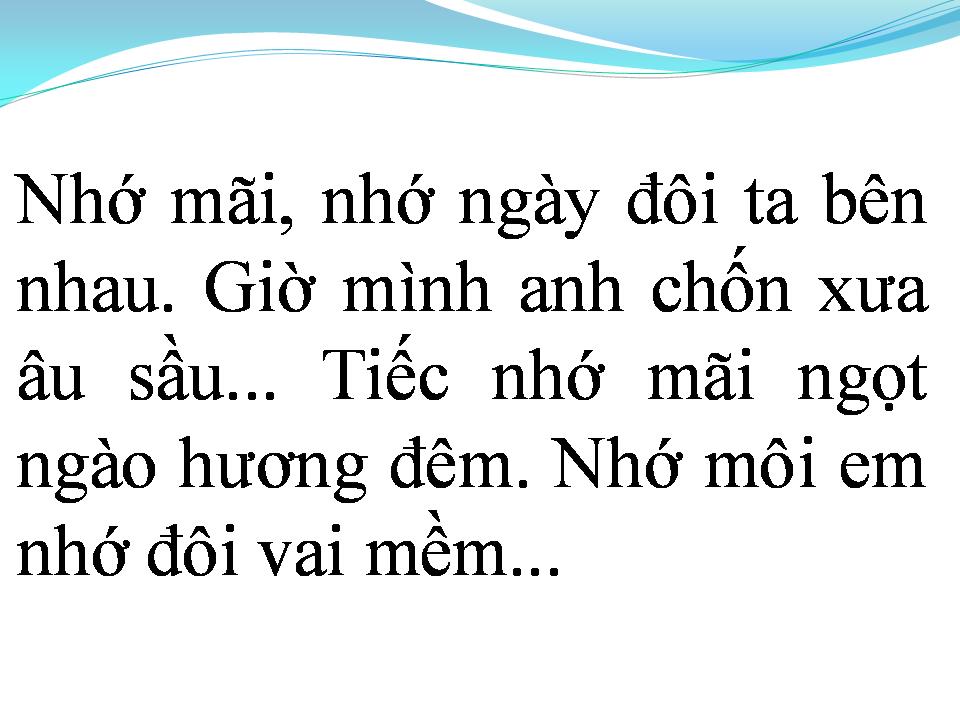 Lời bài hát MÊNH MÔNG TÌNH BUỒN