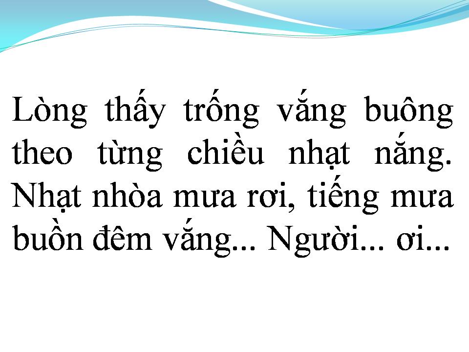 Lời bài hát MÊNH MÔNG TÌNH BUỒN