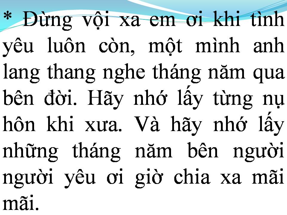 Lời bài hát MIỀN CÁT TRẮNG