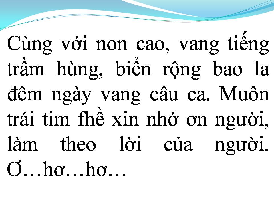 Lời bài hát MIỀN NAM NHỚ MÃI ƠN NGƯỜI