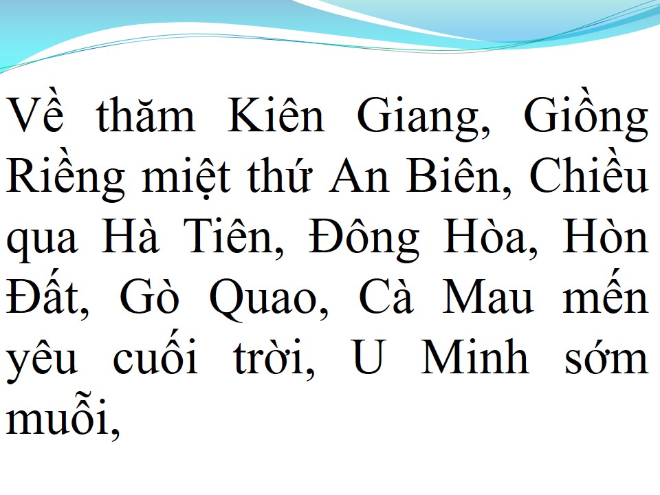 Lời bài hát MIỀN TÂY QUÊ TÔI