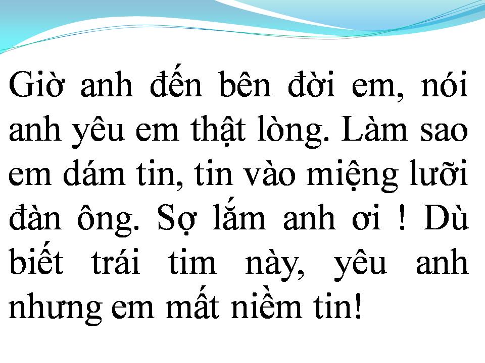 Lời bài hát MIỆNG LƯỠI ĐÀN ÔNG