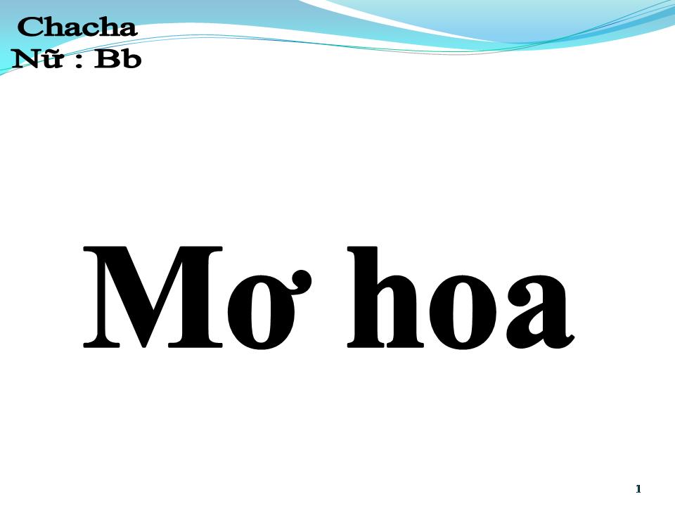 Lời bài hát MƠ HOA