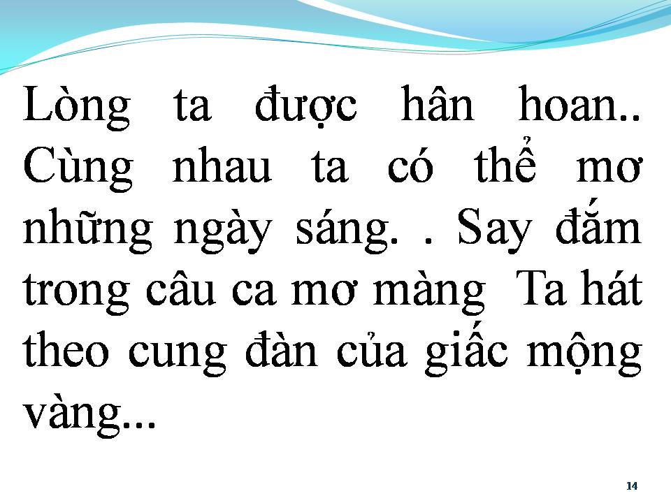 Lời bài hát MƠ KHÚC TƯƠNG PHÙNG