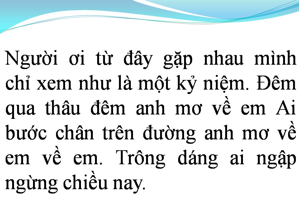 Lời bài hát MƠ VỀ EM