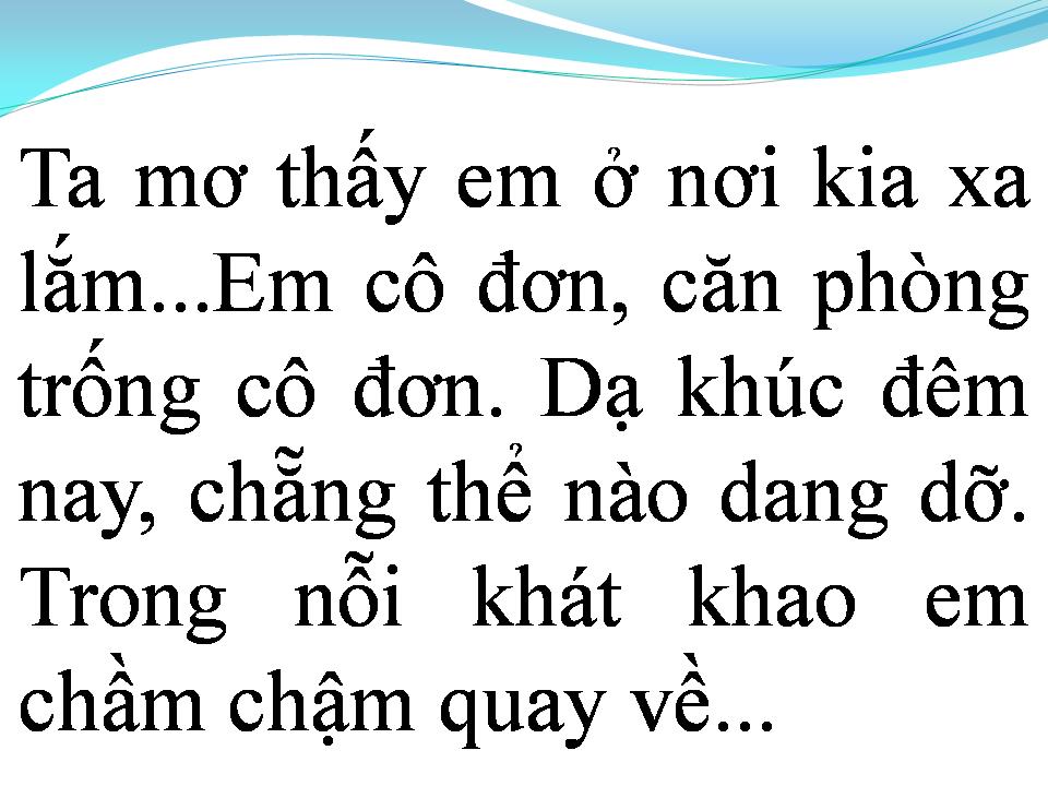 Lời bài hát MƠ VỀ NƠI XA LẮM