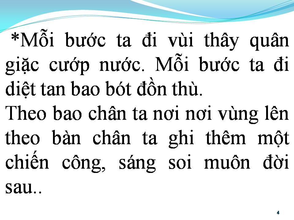 Lời bài hát MỖI BƯỚC TA ĐI