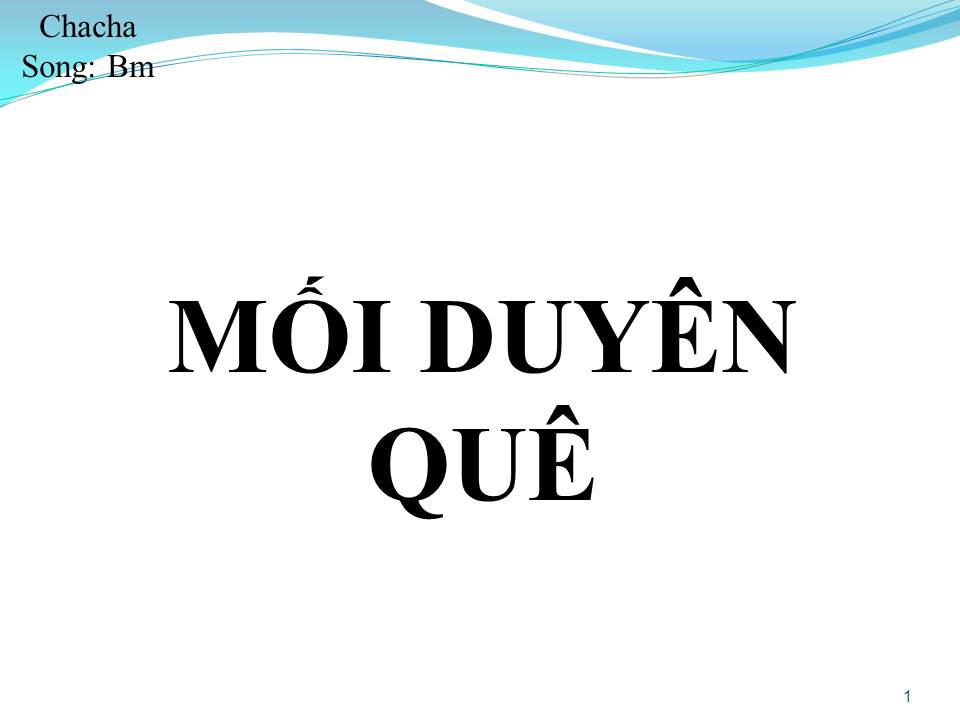 Lời bài hát MỐI DUYÊN QUÊ (SONG CA)