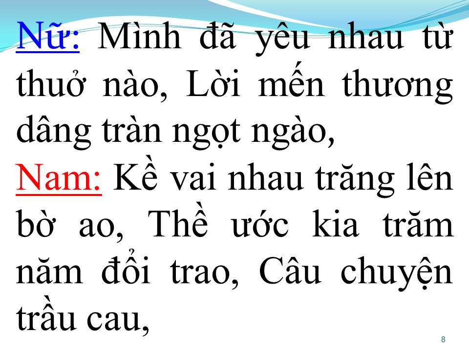 Lời bài hát MỐI DUYÊN QUÊ (SONG CA)