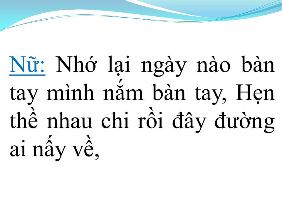 Lời bài hát MỖI NGƯỜI MỘT NƠI (SONG CA)