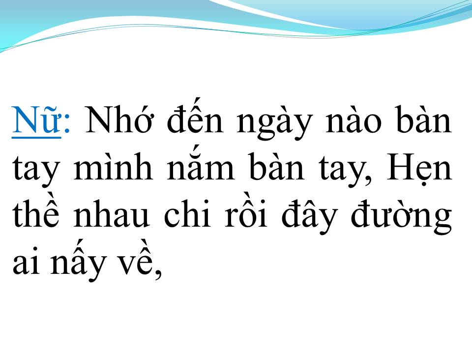 Lời bài hát MỖI NGƯỜI MỘT NƠI (SONG CA)