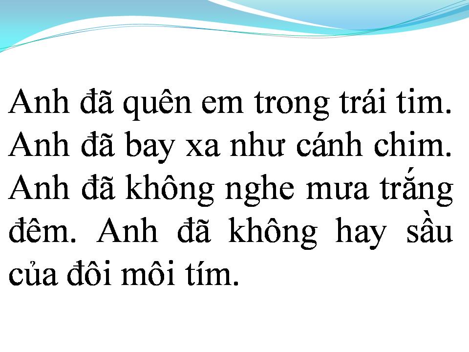 Lời bài hát MÔI TÍM