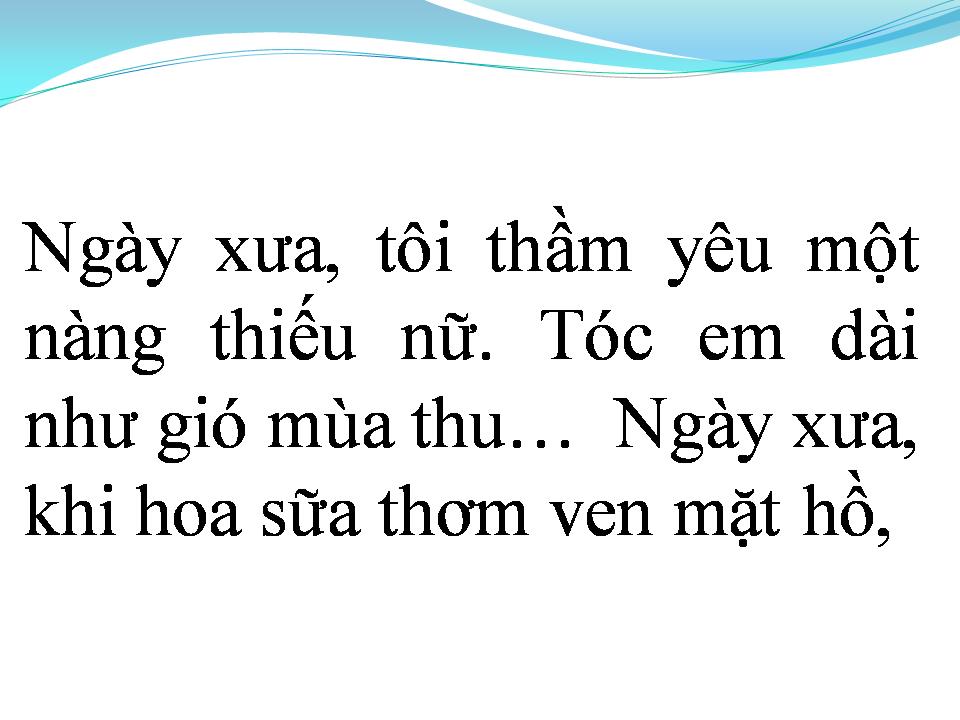 Lời bài hát MỐI TÌNH ĐẦU
