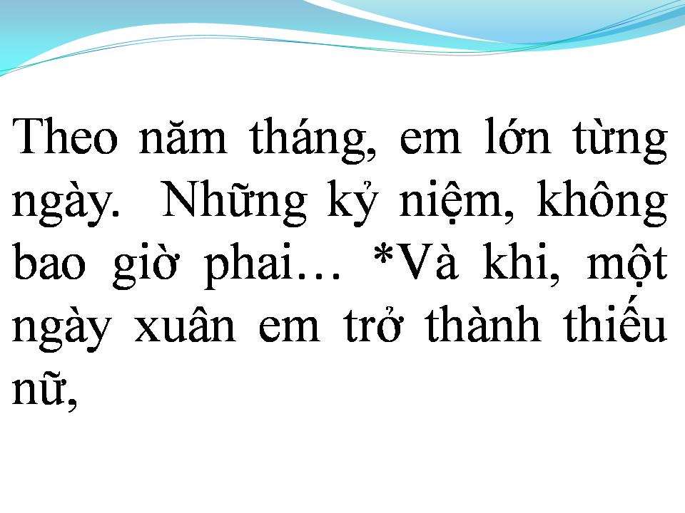 Lời bài hát MỐI TÌNH ĐẦU