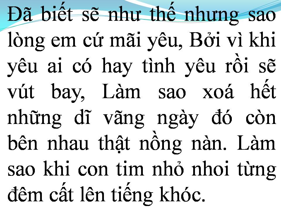 Lời bài hát MONG ANH QUAY VỀ