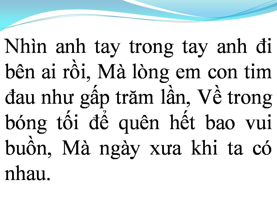 Lời bài hát MONG ANH QUAY VỀ