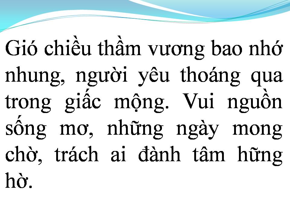 Lời bài hát MỘNG CHIỀU XUÂN