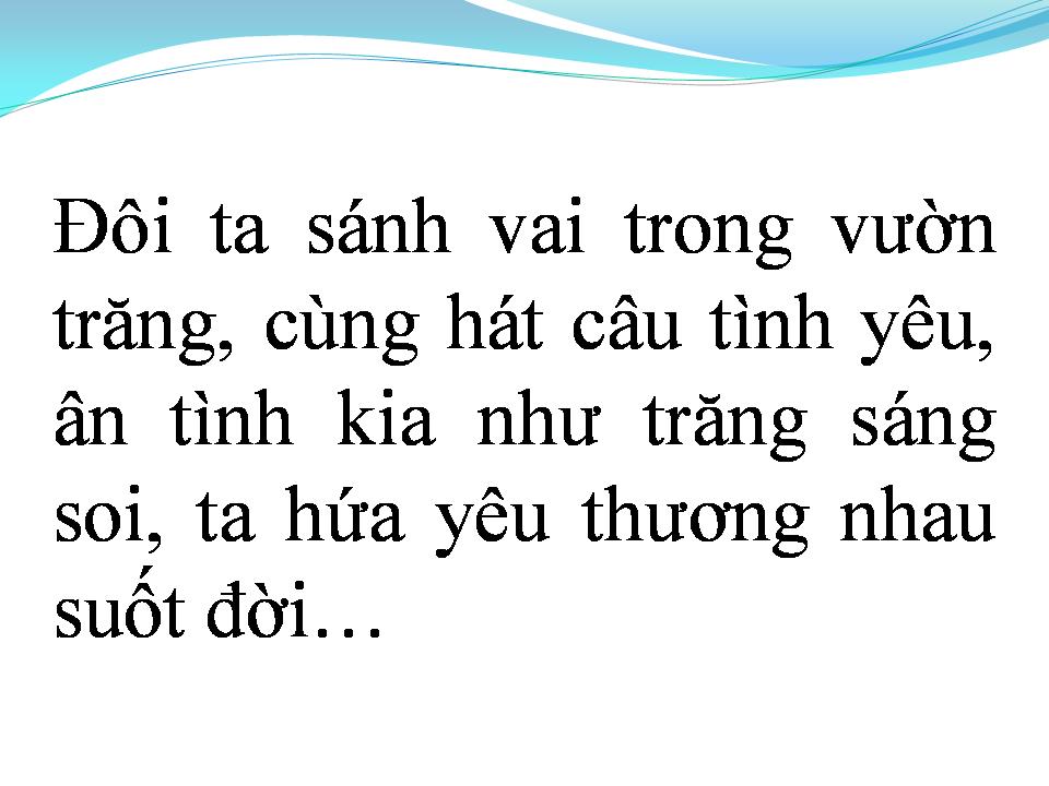 Lời bài hát MỘNG ĐẸP NGÀY XƯA