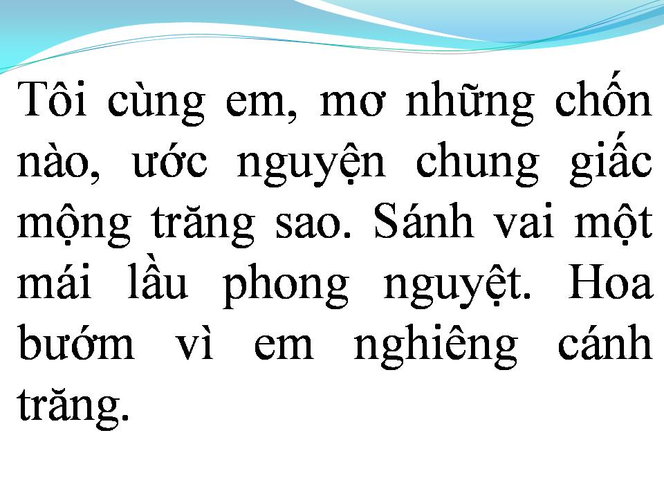 Lời bài hát MỘNG DƯỚI HOA