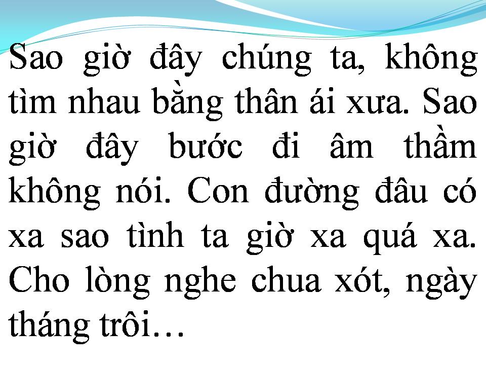 Lời bài hát MỘNG MƠ XA RỒI