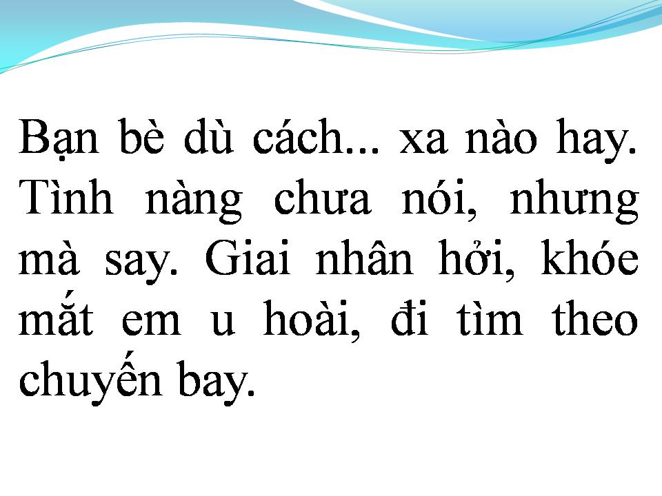 Lời bài hát MỘT CHUYẾN BAY ĐÊM