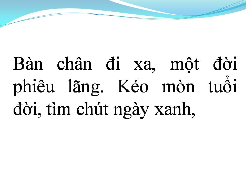 Lời bài hát MỘT CÕI TÌNH XA