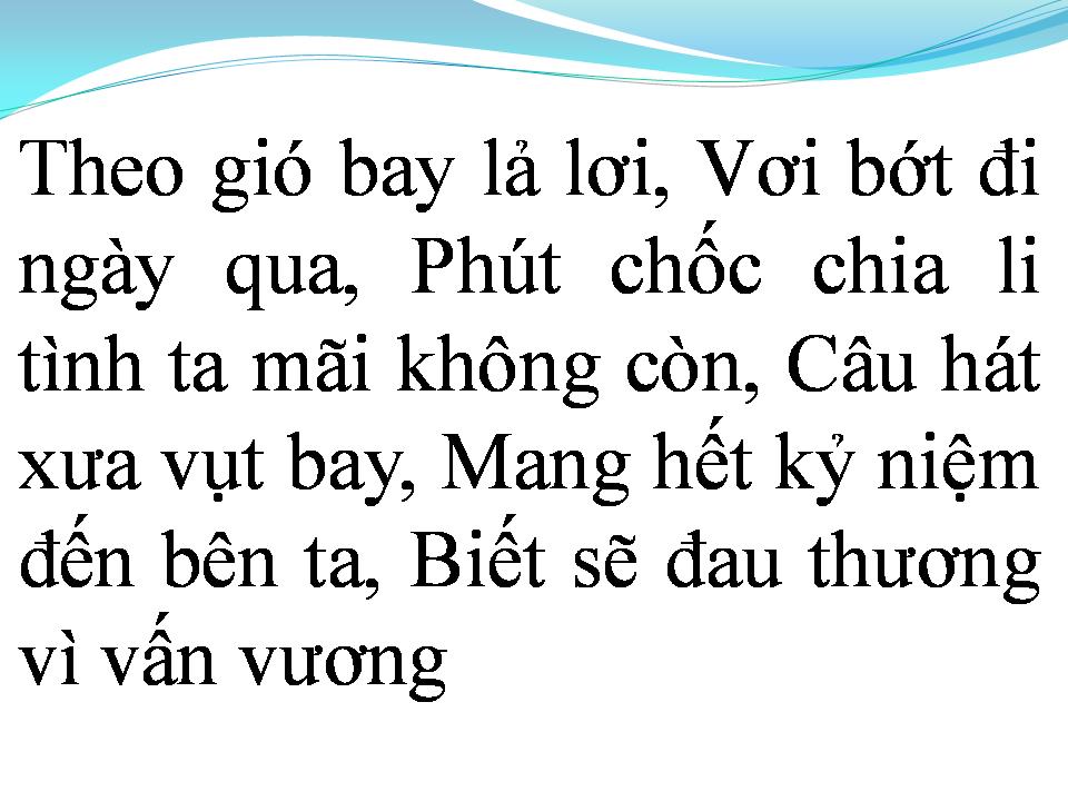 Lời bài hát MỘT ĐÊM ÊM ĐỀM