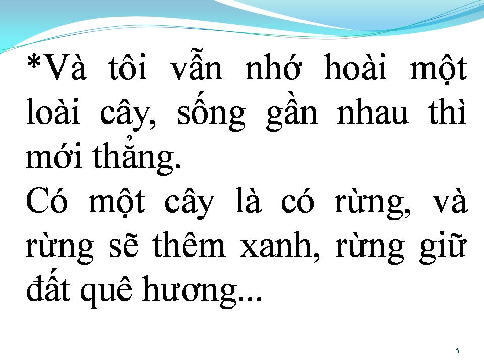 Lời bài hát MỘT ĐỜI NGƯỜI MỘT RỪNG CÂY