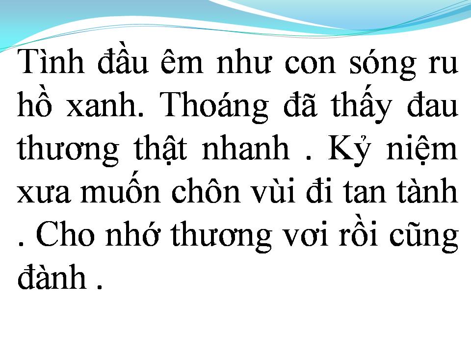 Lời bài hát MỘT ĐỜI TAN VỠ