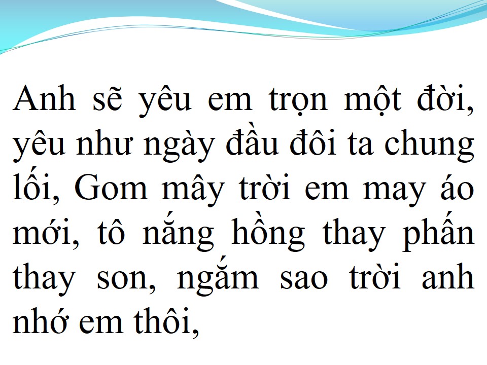 Lời bài hát MỘT ĐỜI YÊU EM