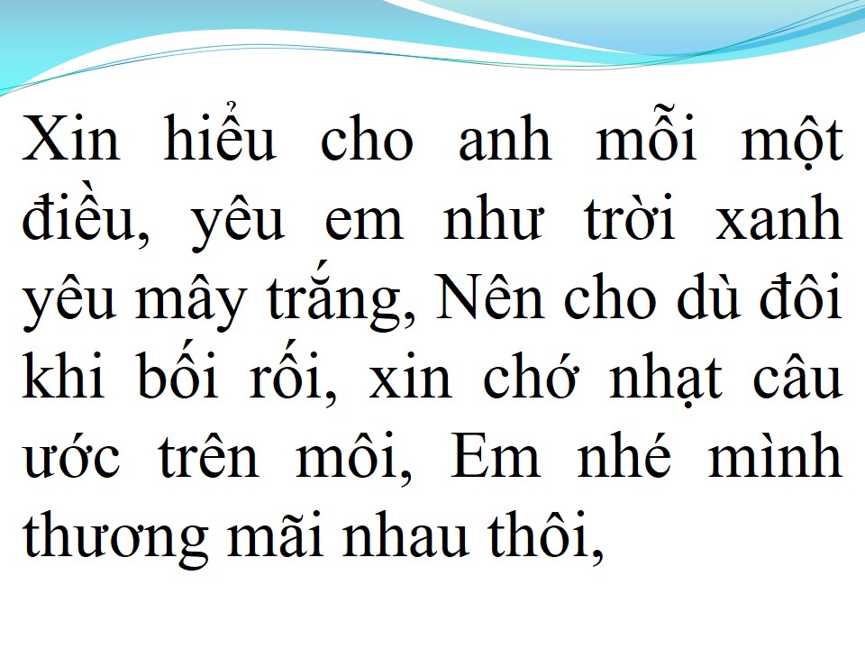 Lời bài hát MỘT ĐỜI YÊU EM